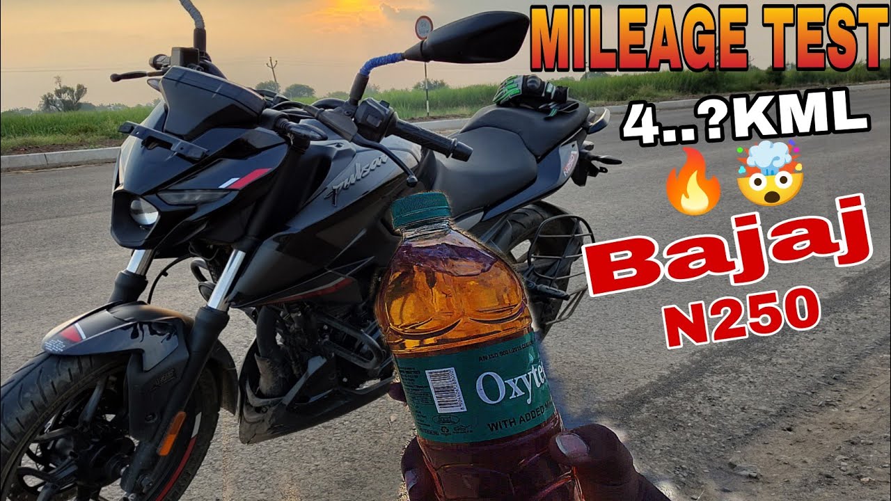 || BAJAJ N250 Mileage Test 1 Liter Petrol ||🔥🤯