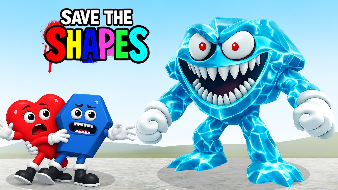 SAVE THE SHAPES HEART AND HEXAGON VS EVIL DIAMOND SHAPE in Garry's Mod