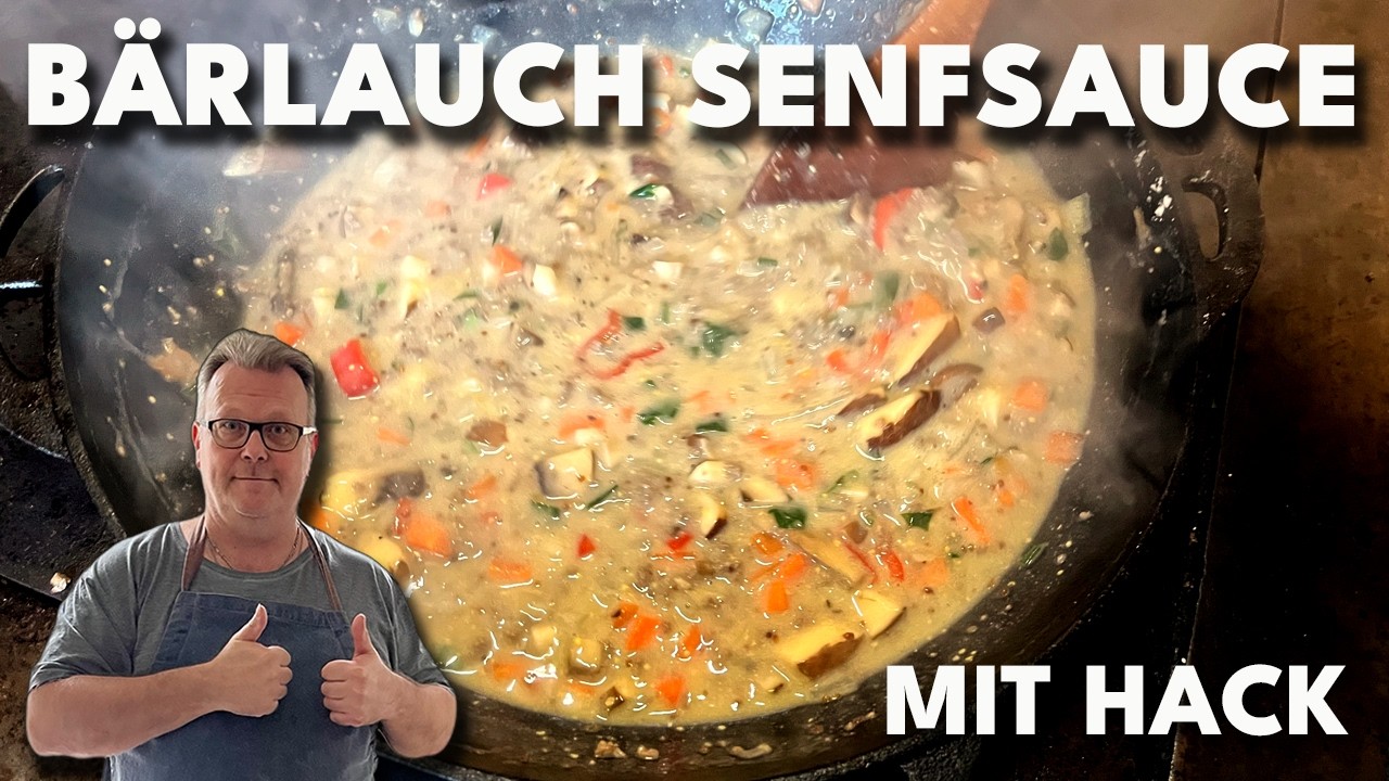 Würzige Hackfleischpfanne mit Bärlauch & Senf – Deftig, frisch & einfach gemacht!