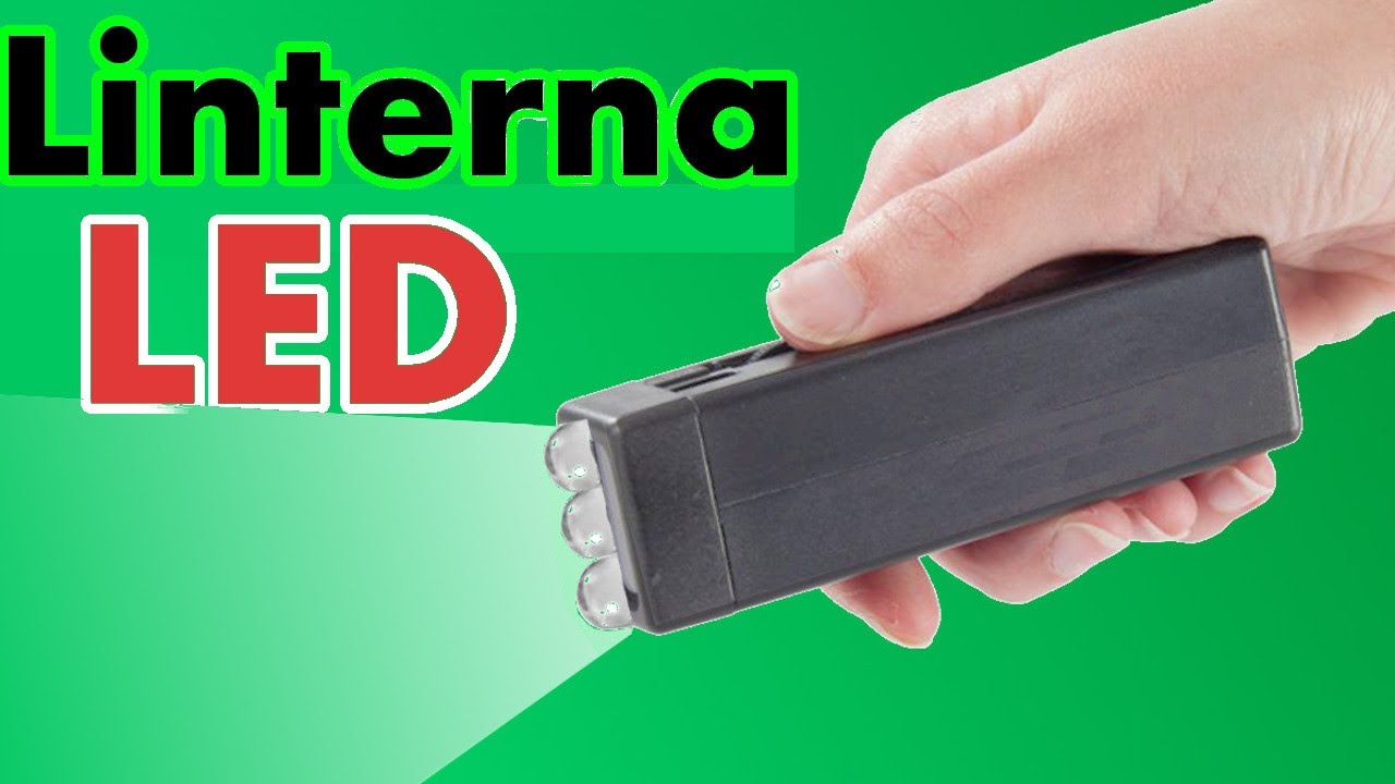 Como Hacer una Linterna LED Super Potente con materiales reciclados!