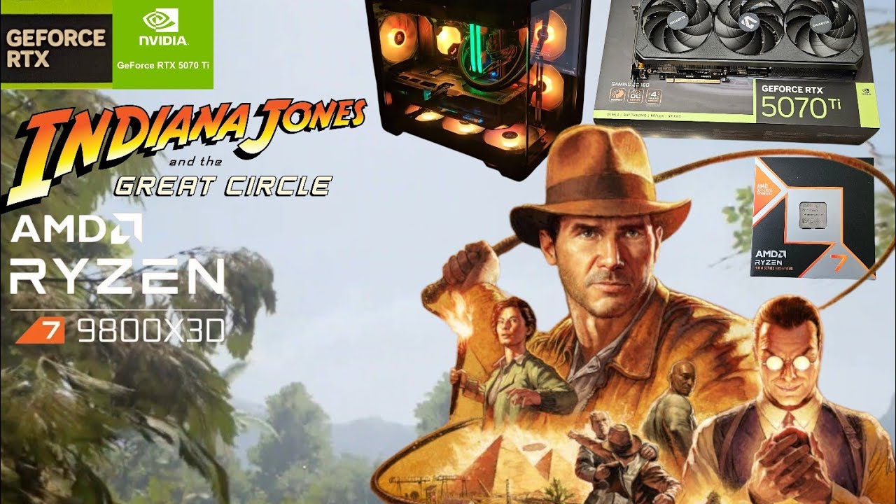 Indiana Jones And The Great Circle RTX 5070 Ti 1440P Benchmark (Supreme Settings + Path Tracing)