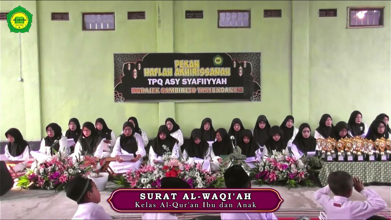 Pembacaan Surat Al-Waqi'ah dari Kelas Ibu dan Anak