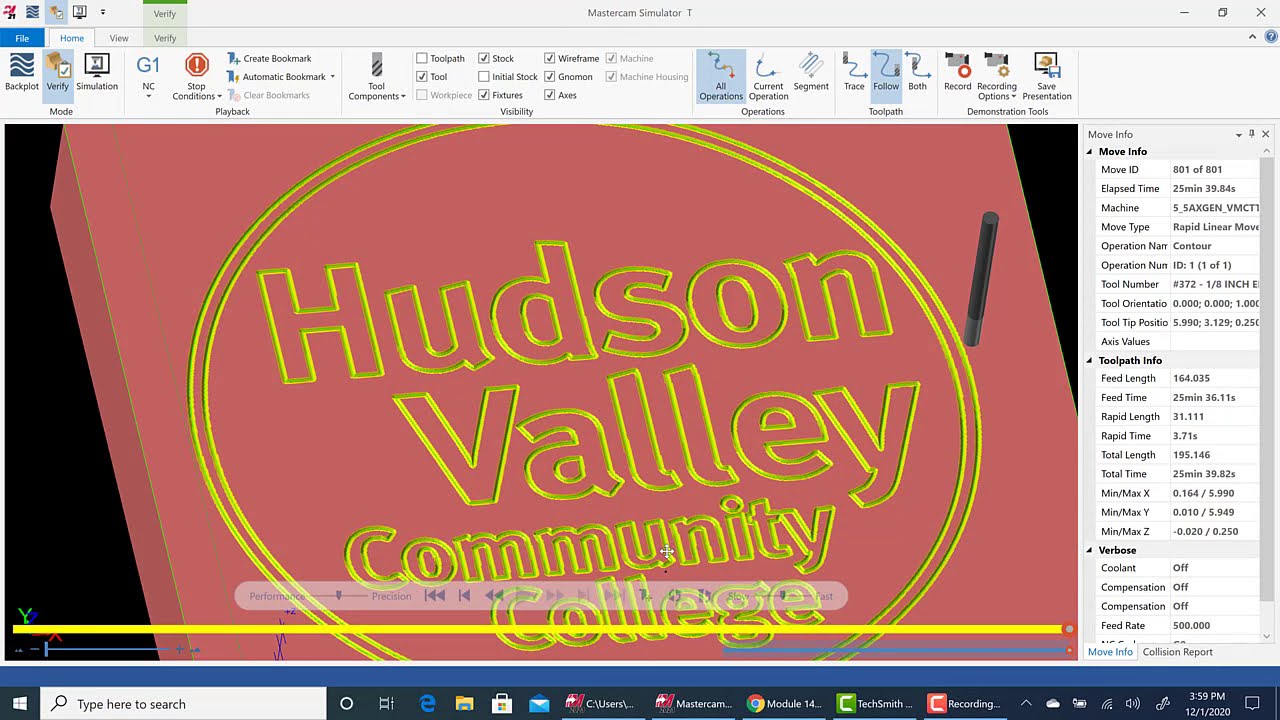 MASTERCAM 2021 SIMPLE ENGRAVING AND RASTER TO VECTOR