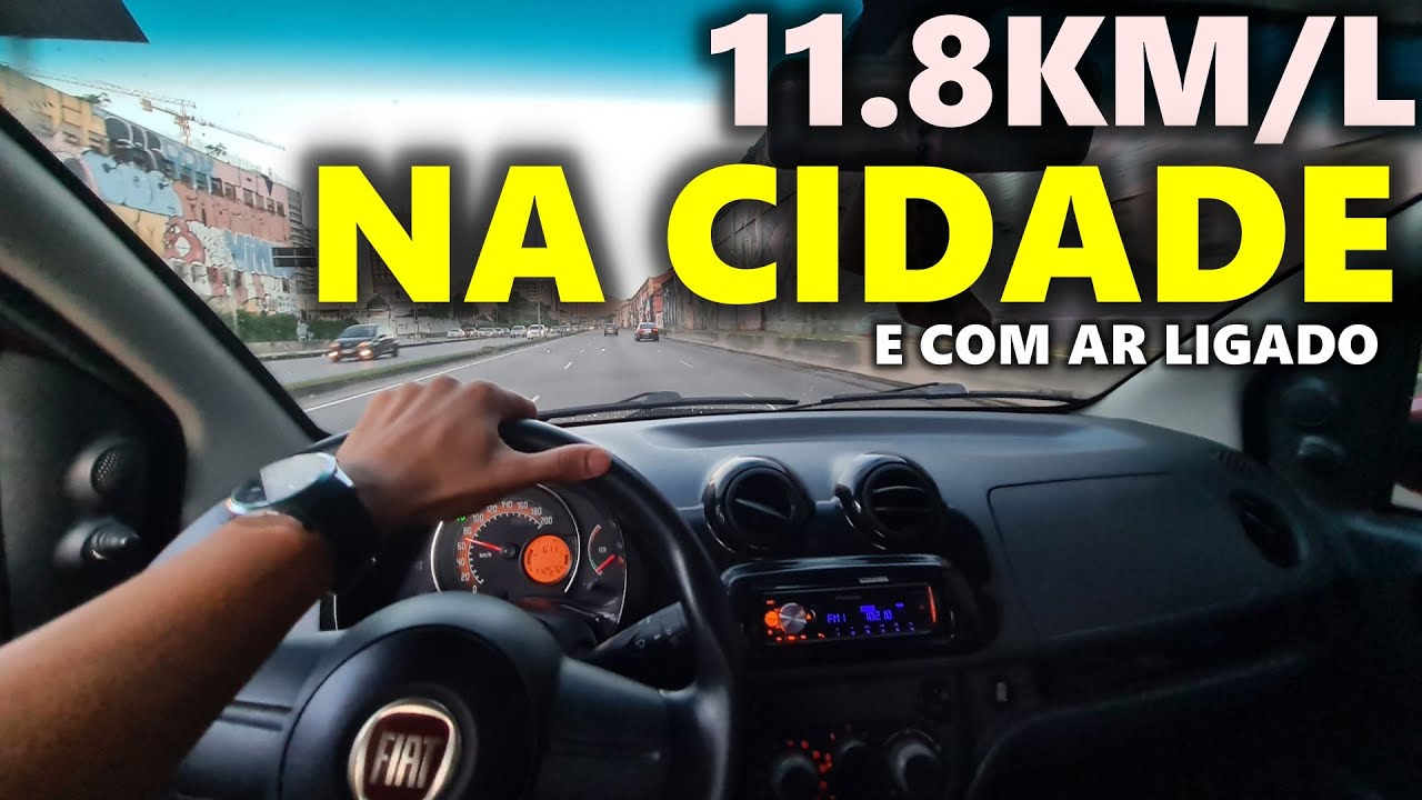 Fiz uma média rodando na cidade IMPRESSIONANTE com o UNO VIVACE 1.0 2010!