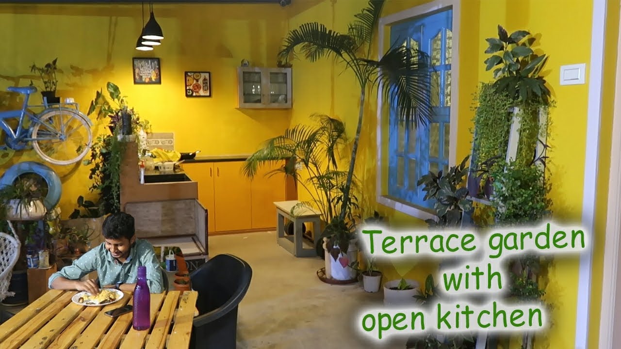 Terrace garden with open kitchen | Rooftop Garden
