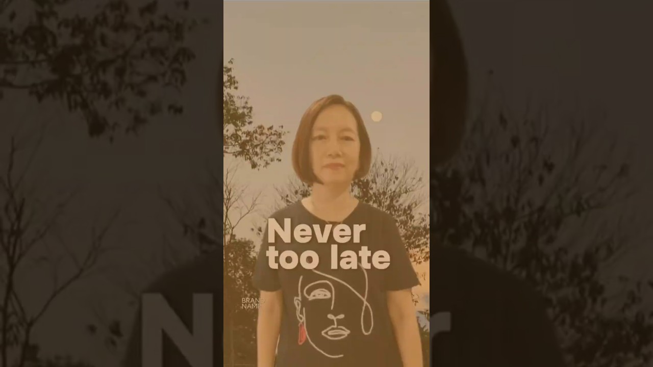 Never too late to starting  over in 50s  #midlifetransformation