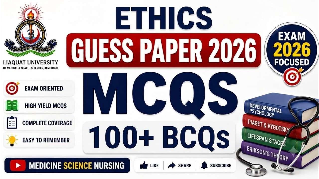 Ethics//LUMHS //Guess Paper// 2026// BSN Nursing// must watch before exams 