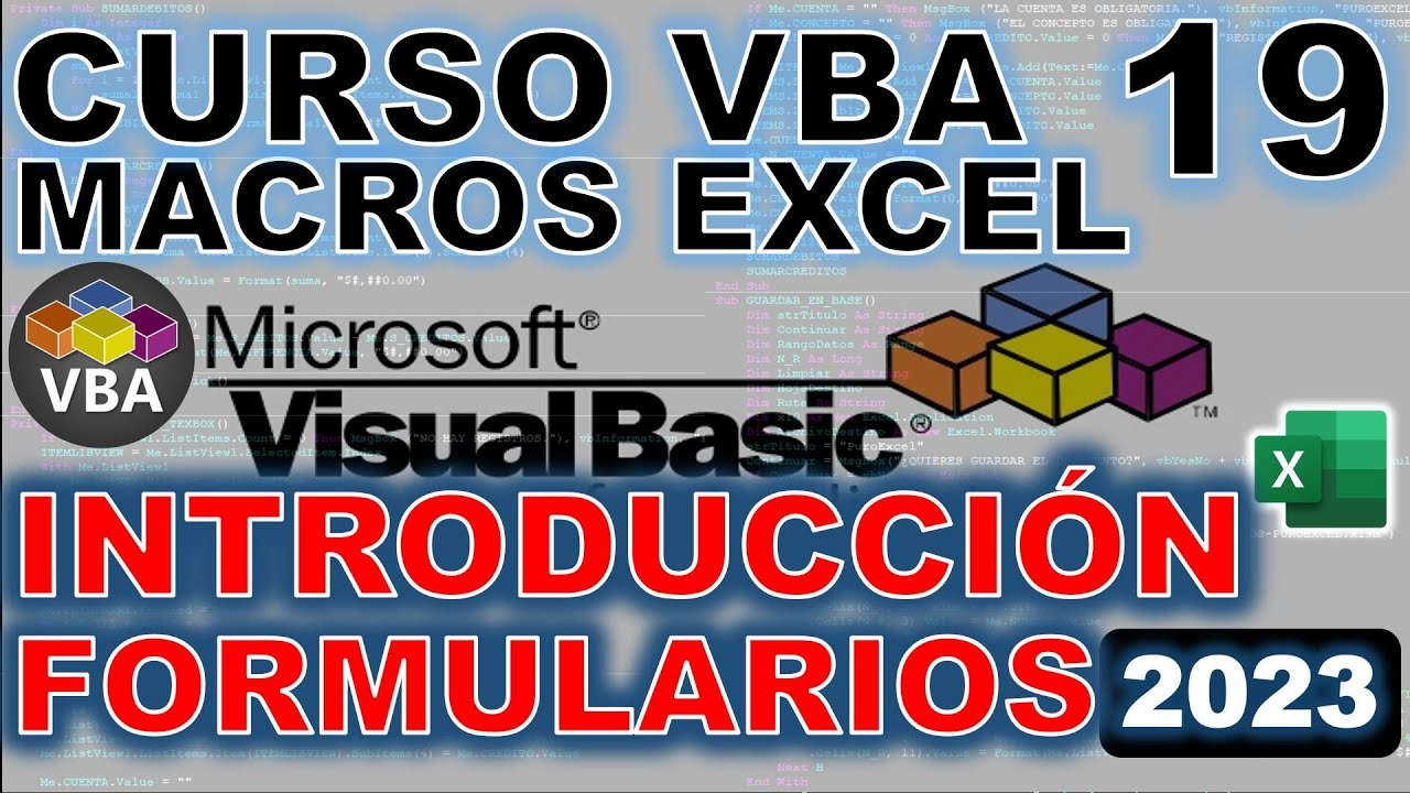 FORMULARIOS EN VBA EXCEL CURSO DE MACROS @JANSCONSULTING