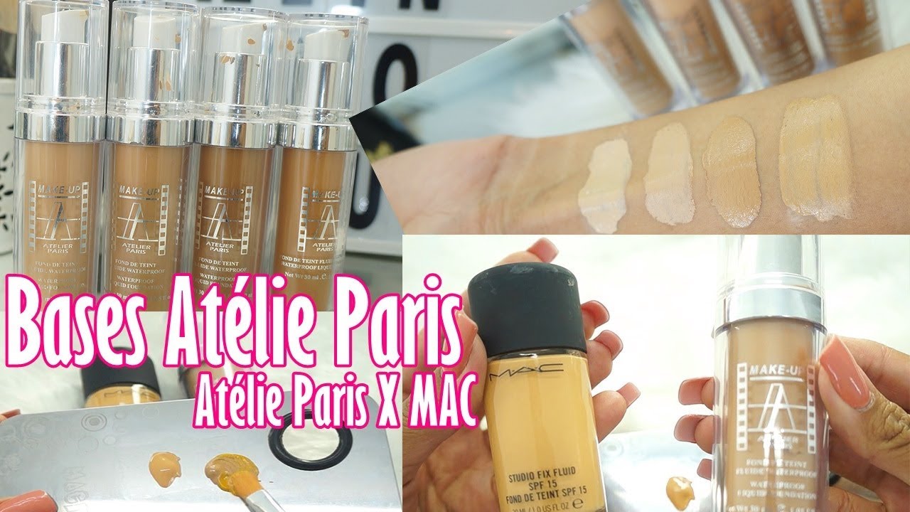 Resenha base Atelie Paris- Deu ruim nos tons das bases, comparando com a base da M.A.C