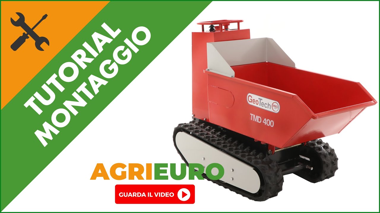 Motocarriola a batteria GeotechPro Mini Dumper TMD 400: montaggio