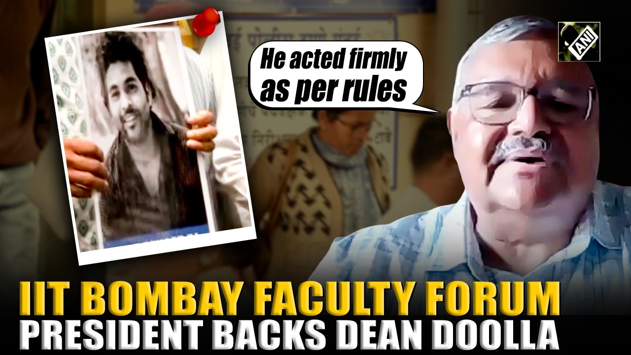 IIT Bombay Faculty Forum President backs Prof Doolla in Sahil suicide case, says he followed rules