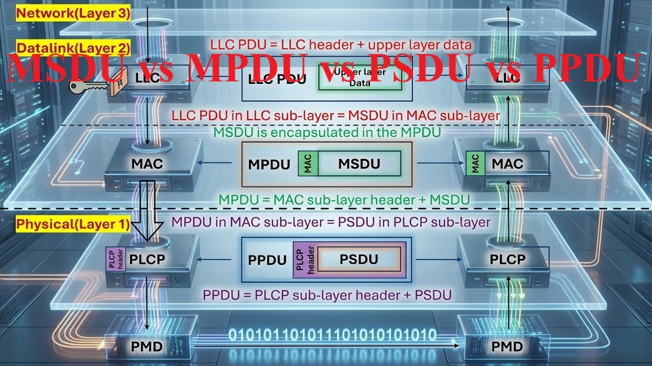 What is MSDU, MPDU, PSDU and PPDU in Wi-Fi | Wi-Fi Learning | Video 33 | @Insidewifi |