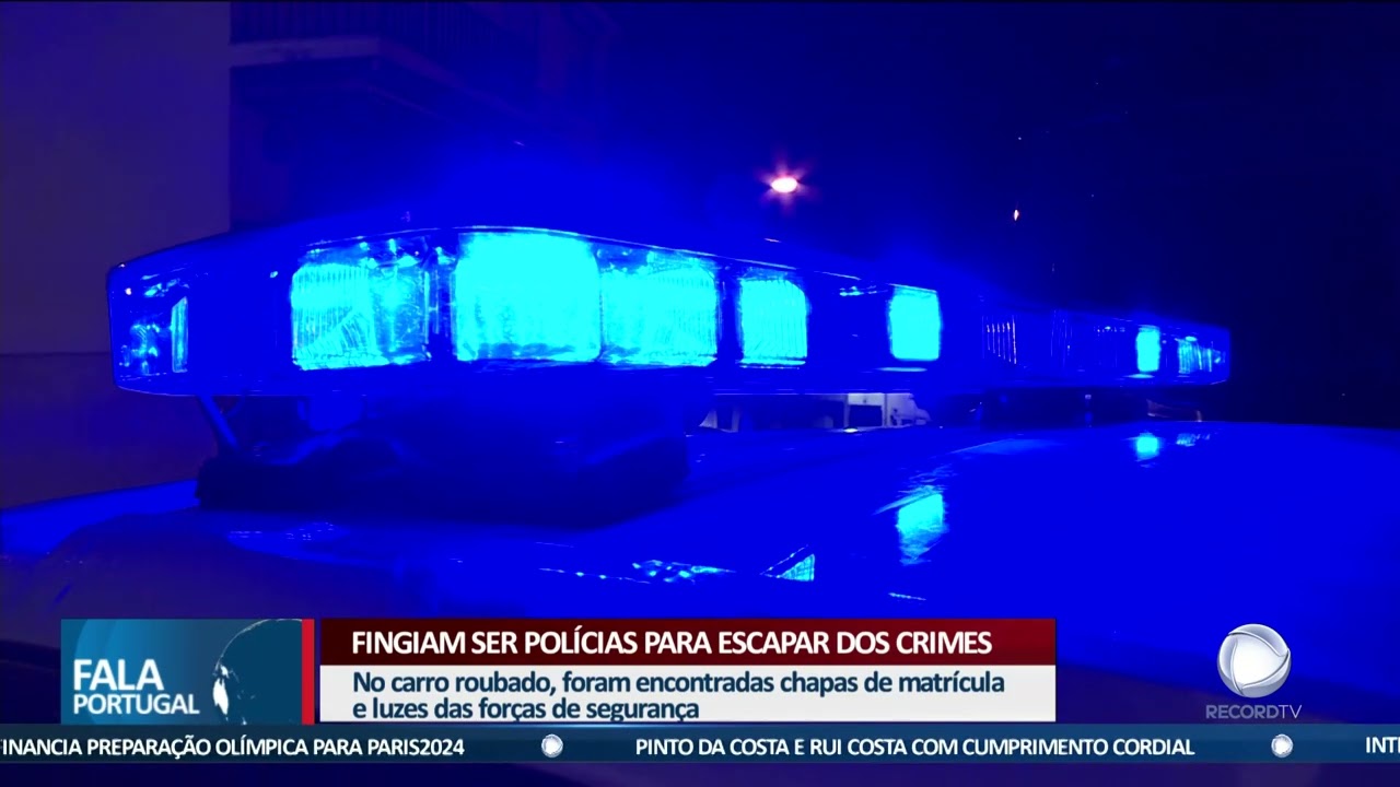 Fingiam ser polícias para escapar dos crimes