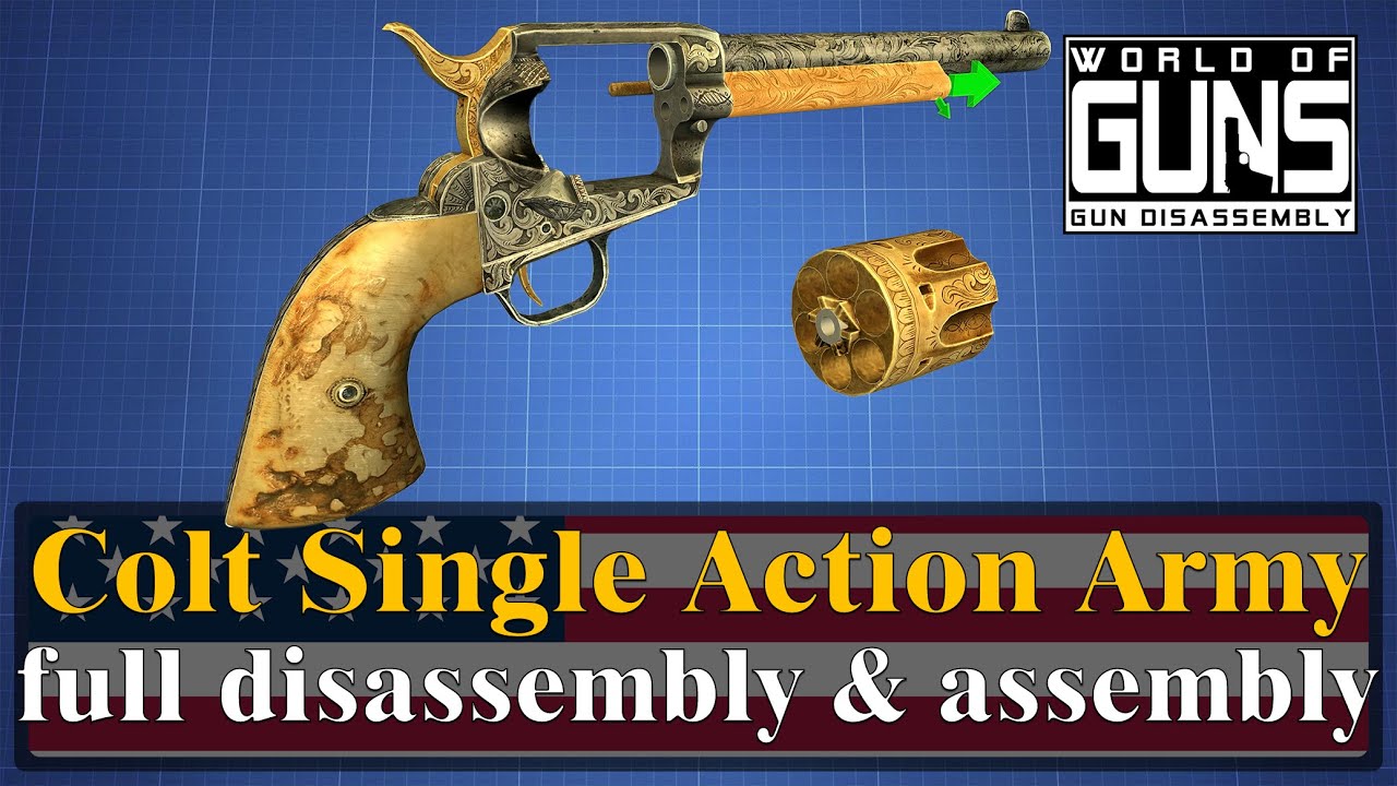 Colt Single Action Army: full disassembly & assembly | World of Guns