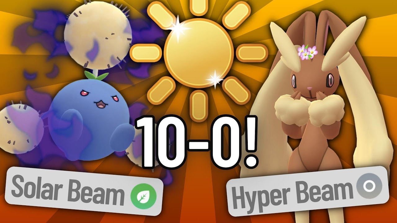 INSANE 10-0 RUN IN THE SUNSHINE CUP WITH SOLAR BEAM JUMPLUFF & HYPER BEAM LOPUNNY!
