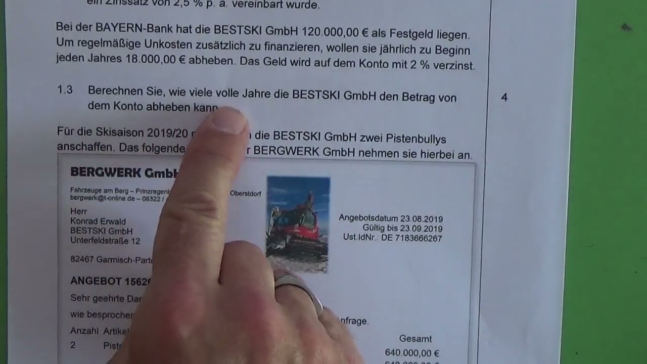 WIRTSCHAFTSSCHULE LEHRER WALTER FINANZMATHEMATIK ZUSAMMENFASSUNG 2022