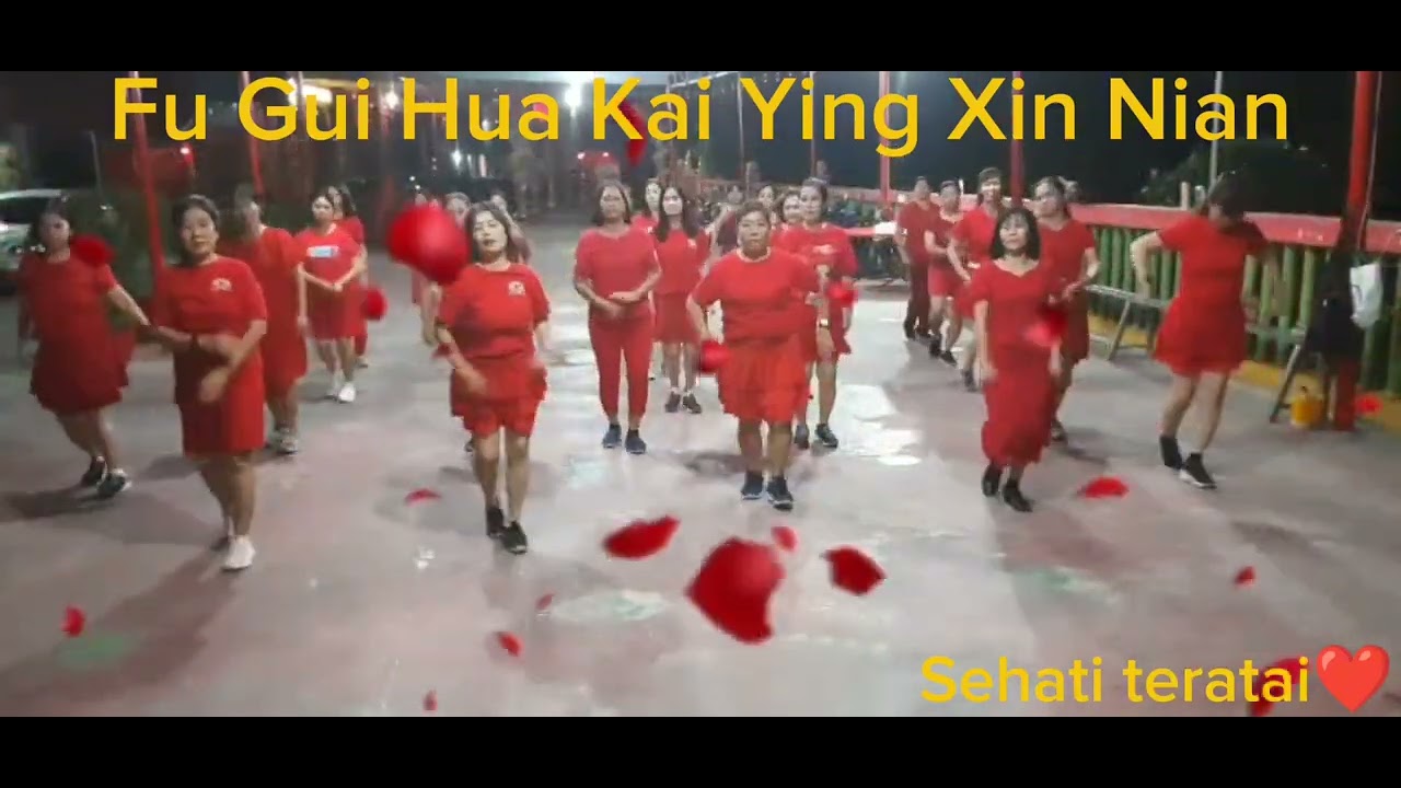 Fu Gui Hua Kai Ying Xin Nian. Lian Yu Jing ( Line Dance .Geller ) Yvonne chang.