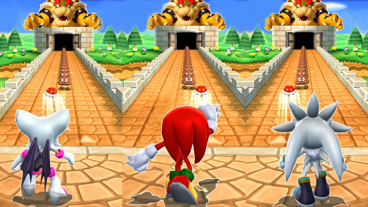 Mario Party 9 Minigames - Rouge the Bat Vs Knuckles Vs Silver Vs Dr. Eggman (Hardest Difficulty)