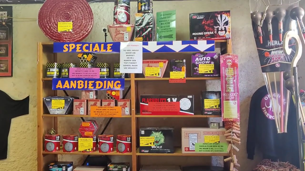 ZENA BAARLE HERTOG Tabak o thiek mooie VUURWERK winkel