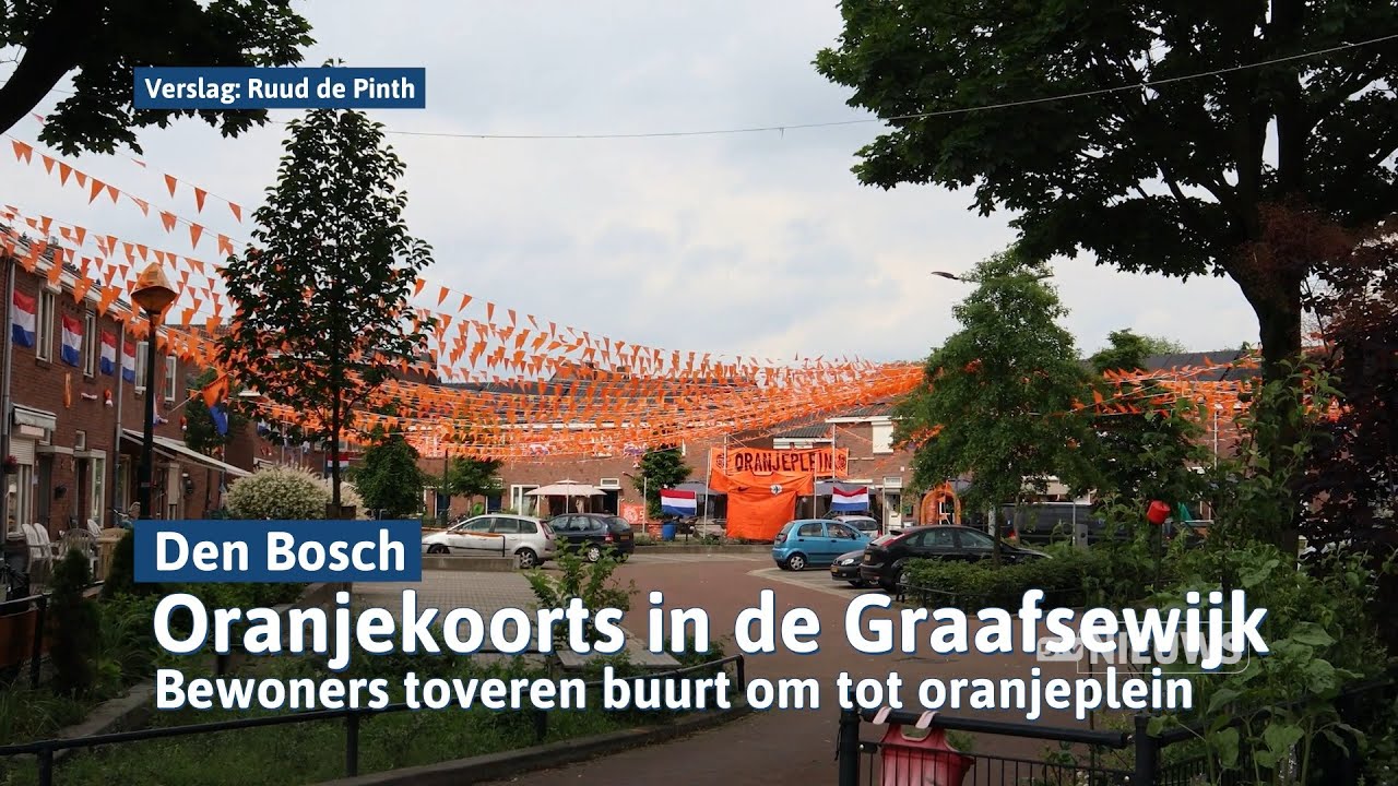 Op het Lariksplein in Den Bosch heeft de Oranjekoorts al toegeslagen I Dtv Den Bosch
