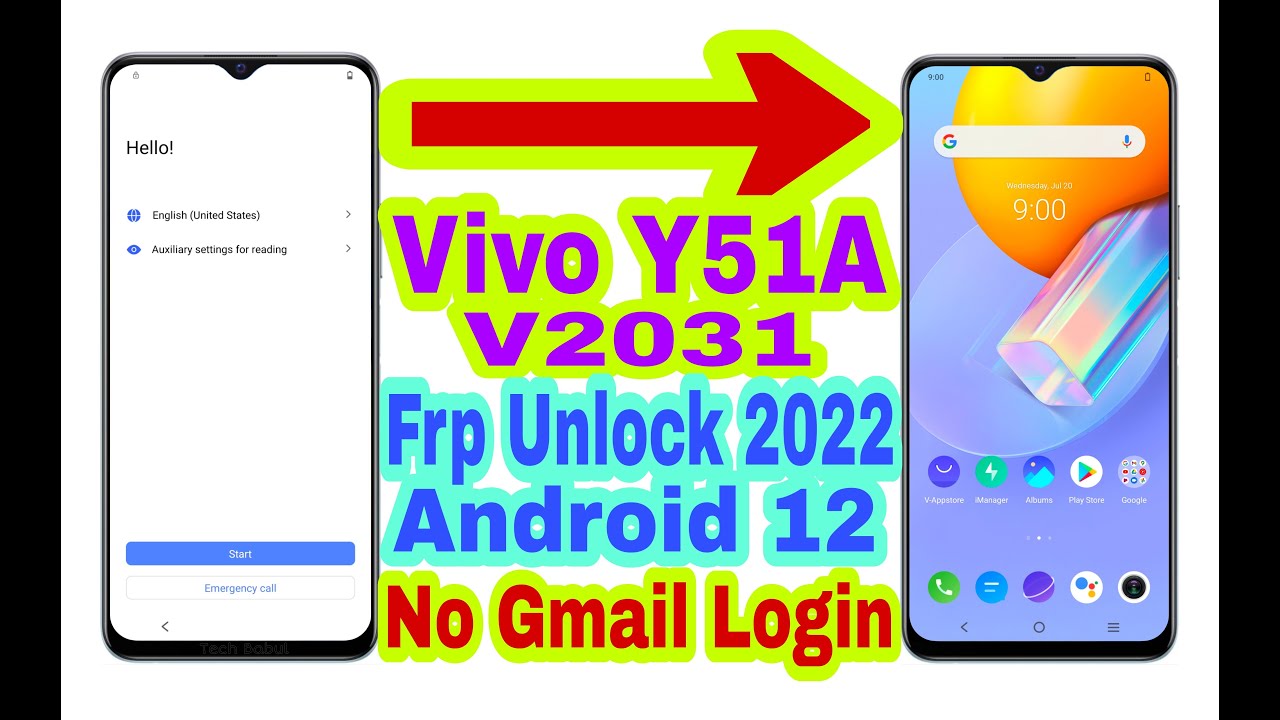 Vivo Y51A (V2031) Android 12 Frp Bypass Without Pc |New Trick 2022| Bypass Google Lock 100% Working