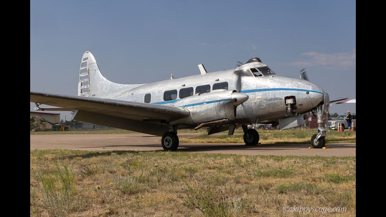 de Havilland Dove 6 N104DV at Meadow Lake Airport, Colorado