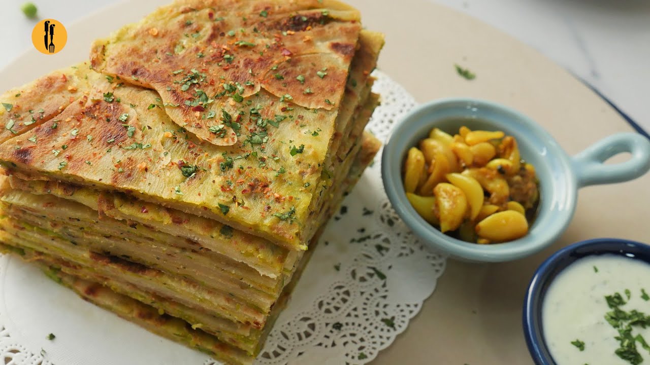 Aloo Matar  Paratha Recipe by Food Fusion