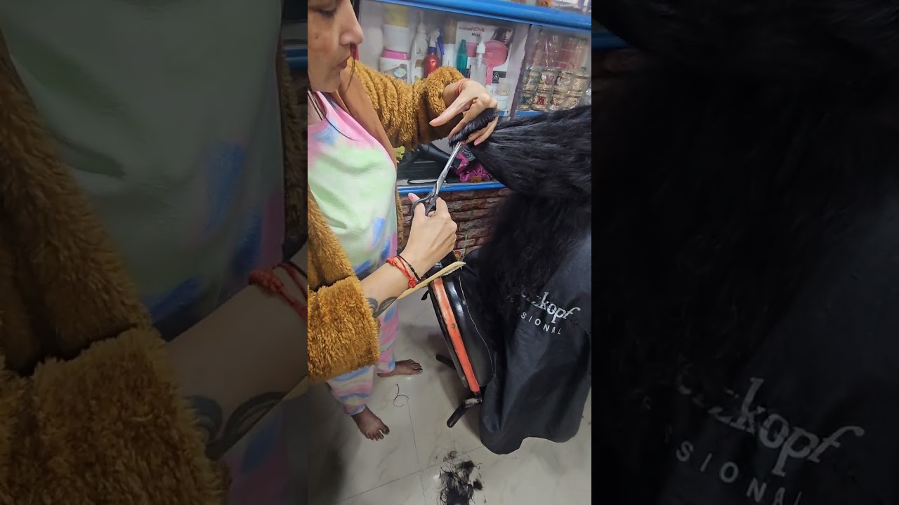 Malti hair cutting tutorial @NISHA_LAMBHA#trending#viral 