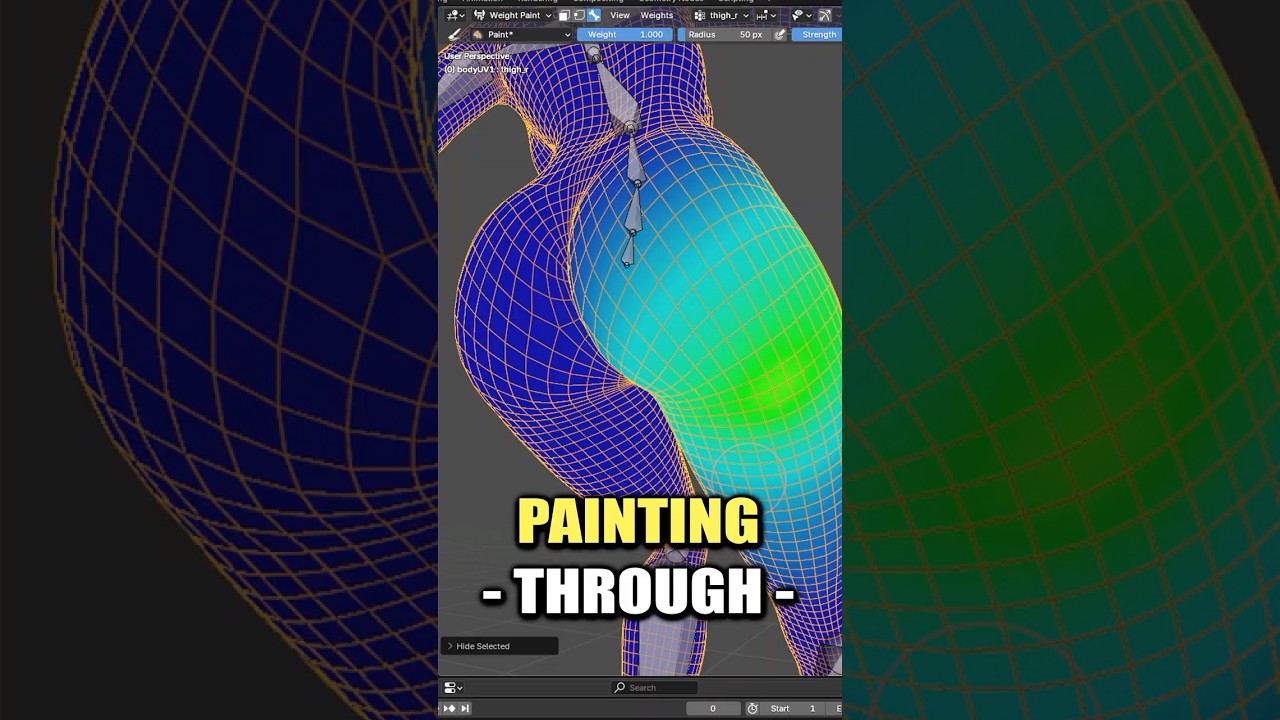 Blender: Распределите краску по всей сетке