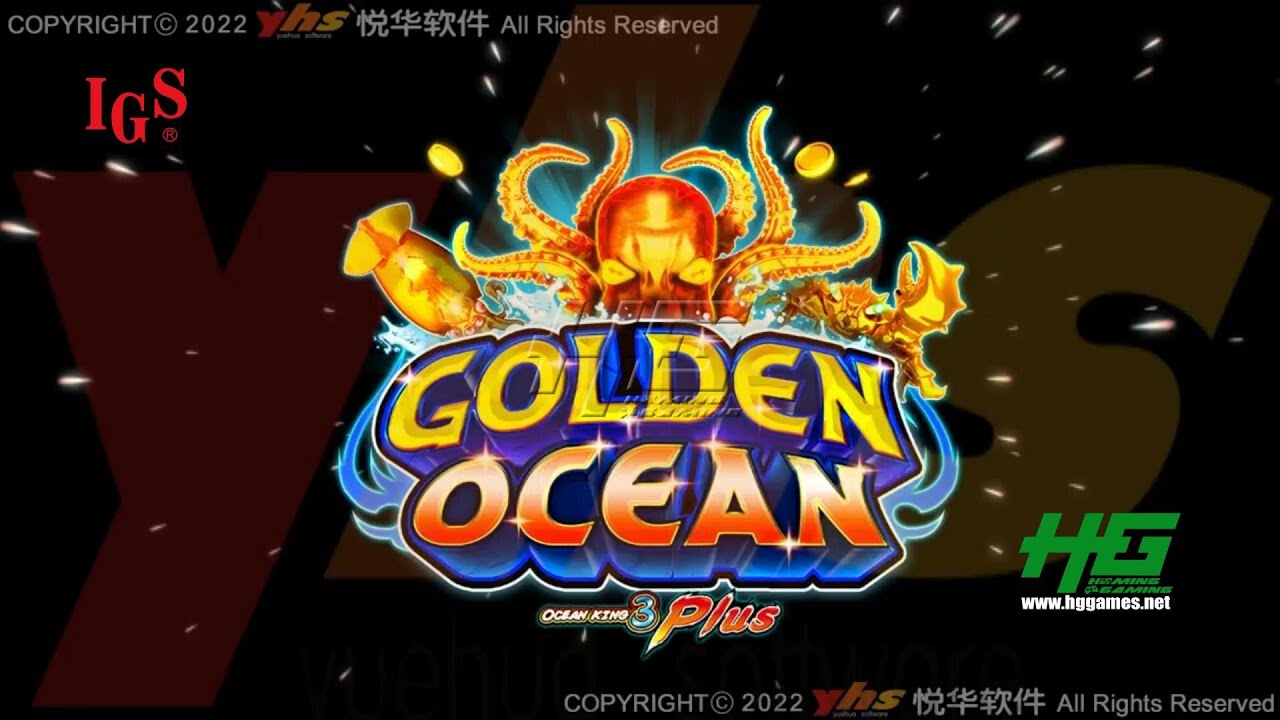 US Version IGS Original Ocean King 3 Plus Golden Ocean Fishing Game Software For Sale