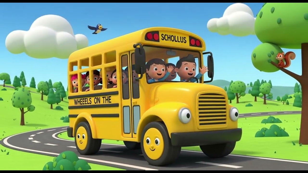 Wheels on the bus | Nursery Rhymes for Kids | Fun Learning Songs | Kids Melody