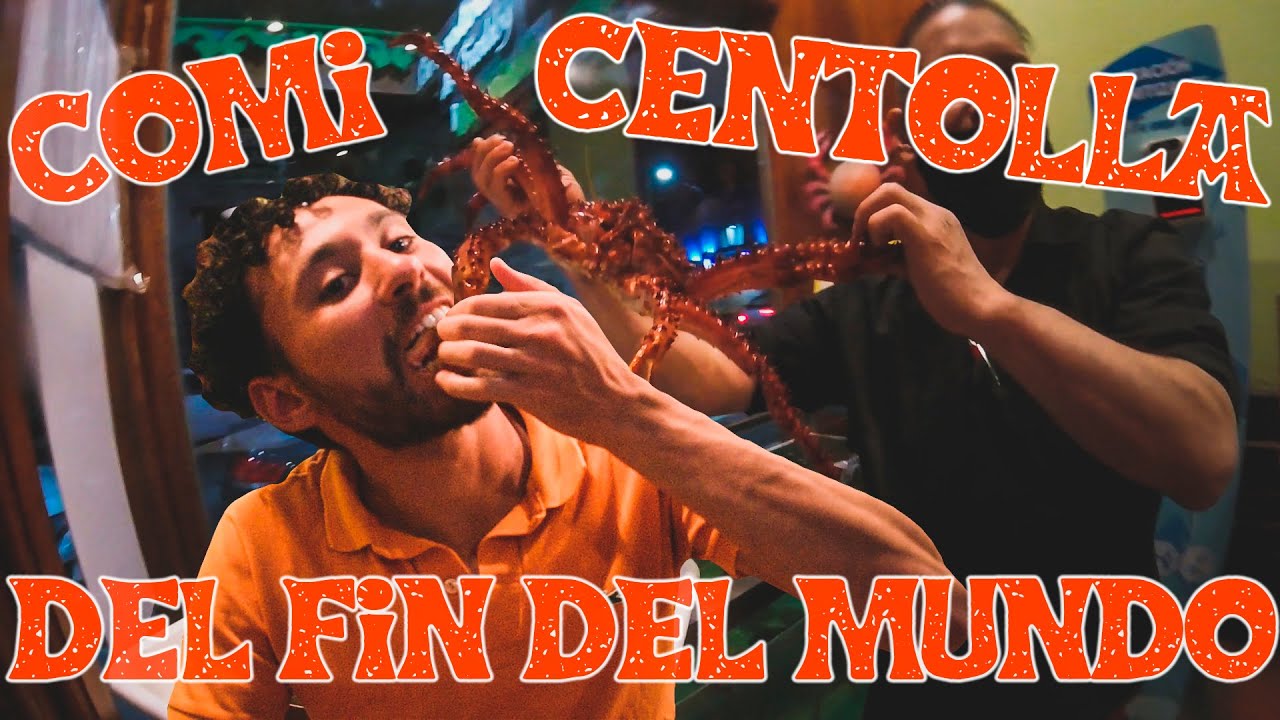 Comiendo CENTOLLA / KING CRAB en USHUAIA, Tierra del Fuego. ARGENTINA.