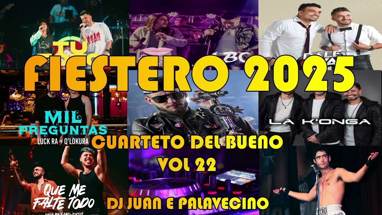CUARTETO ENGANCHADOS - FIESTERO 2025 - 🔥🎶ULISES BUENO, Q'LOKURA, LBC🎶🔥 - DJ JUAN E PALAVECINO