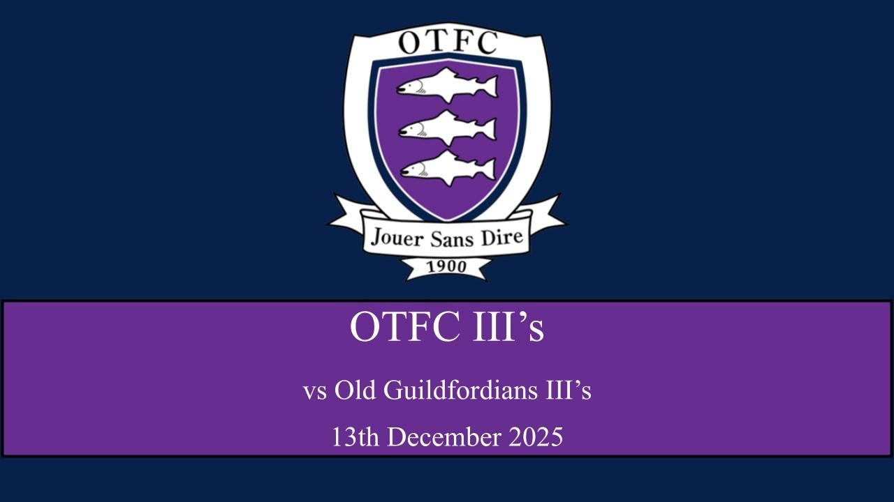 OTFC IIIs vs Old Guildfordians IIIs