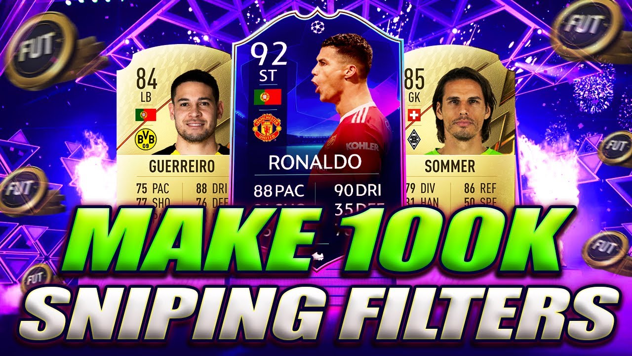 MAKE 100K WITH THESE SNIPING FILTERS! (FIFA 22 BEST SNIPING FILTERS TO MAKE COINS)