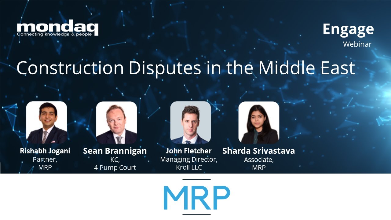 Webinar: Construction Disputes In The Middle East