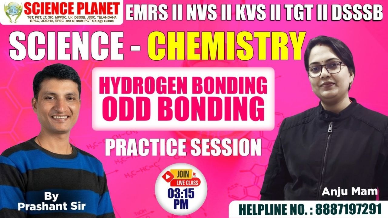 PRACTICE SESSION DAY-20 EMRS //NVS//KVS //DSSSB TGT SCIENCE CHEMISTRY