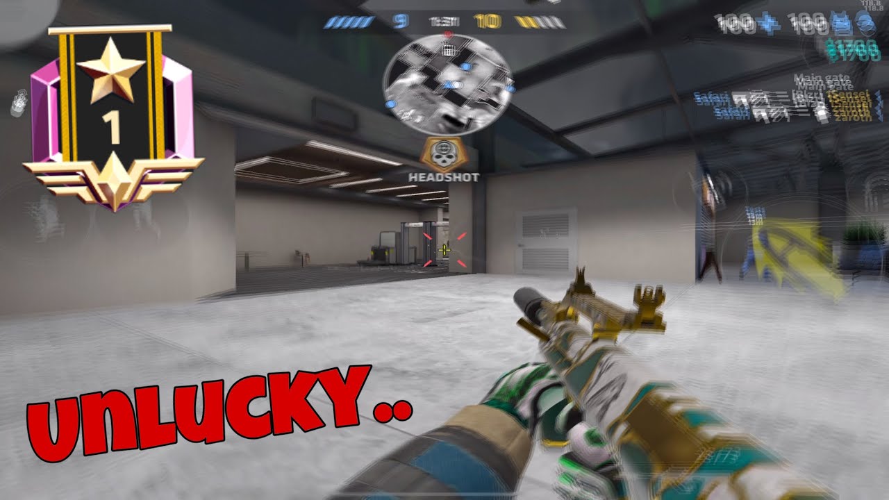 Critical Ops TIGHT RANKED GAME but LUCK is NOT on OUR SIDE.. 😞😡