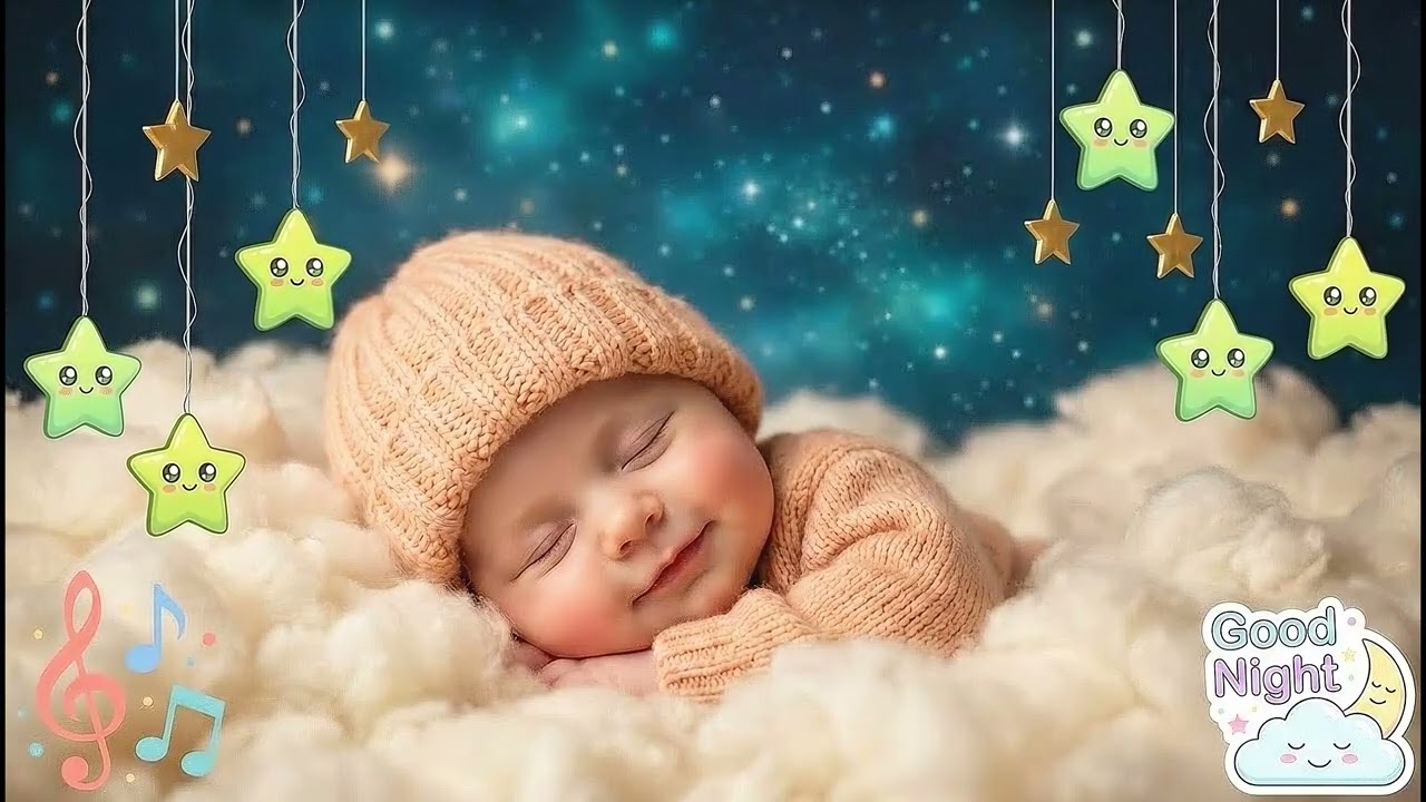 Baby Sleep Music 🌙 Instant Baby Sleep in 3 Minutes 💤 Calm & Relaxing Night🎵Mozart & Brahms Lullabies