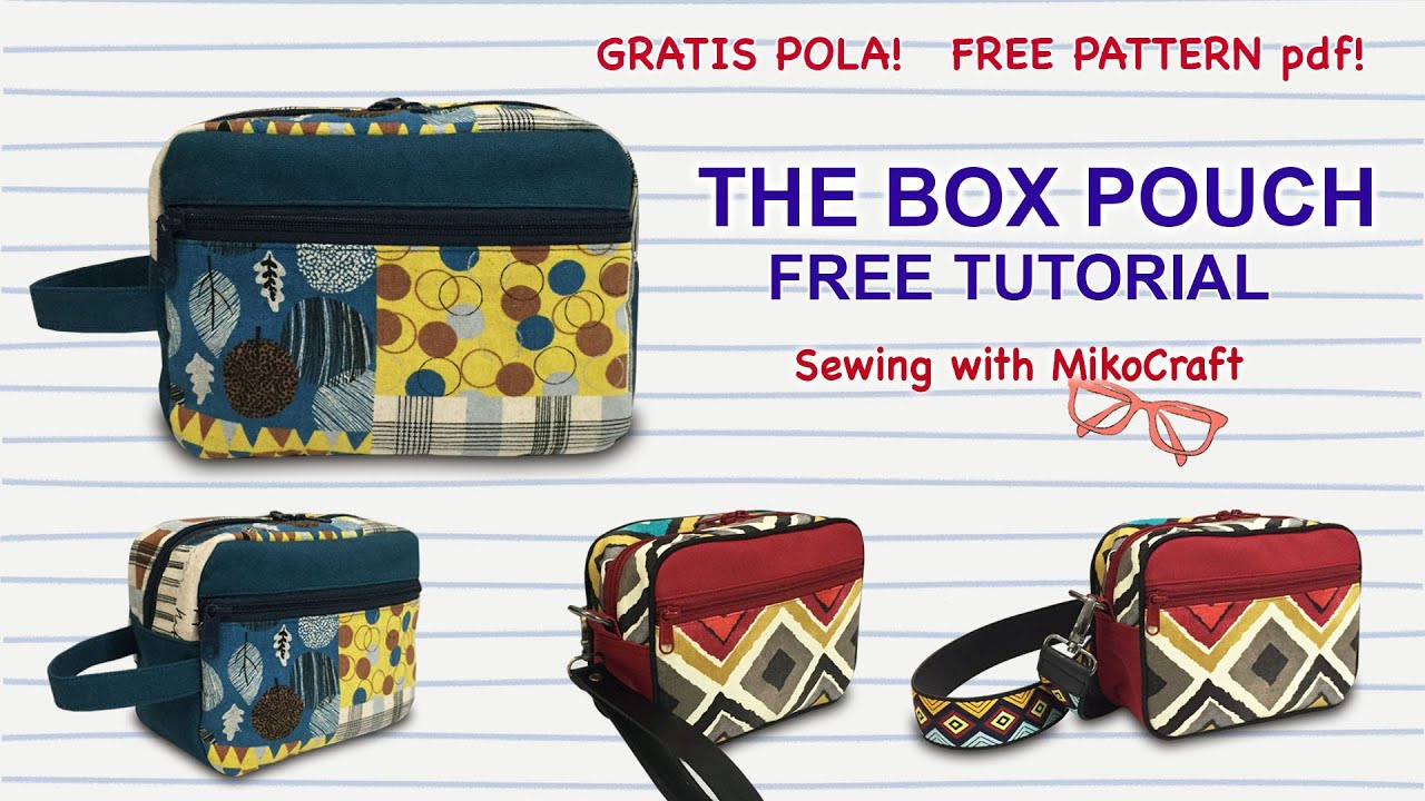 The Box Pouch Tutorial - DIY Tas Kotak Serbaguna
