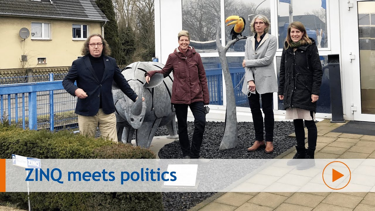 Mehr als CO2-Einsparung - die Gr&uuml;nen NRW bei Klimaschutz-Unternehmen ZINQ