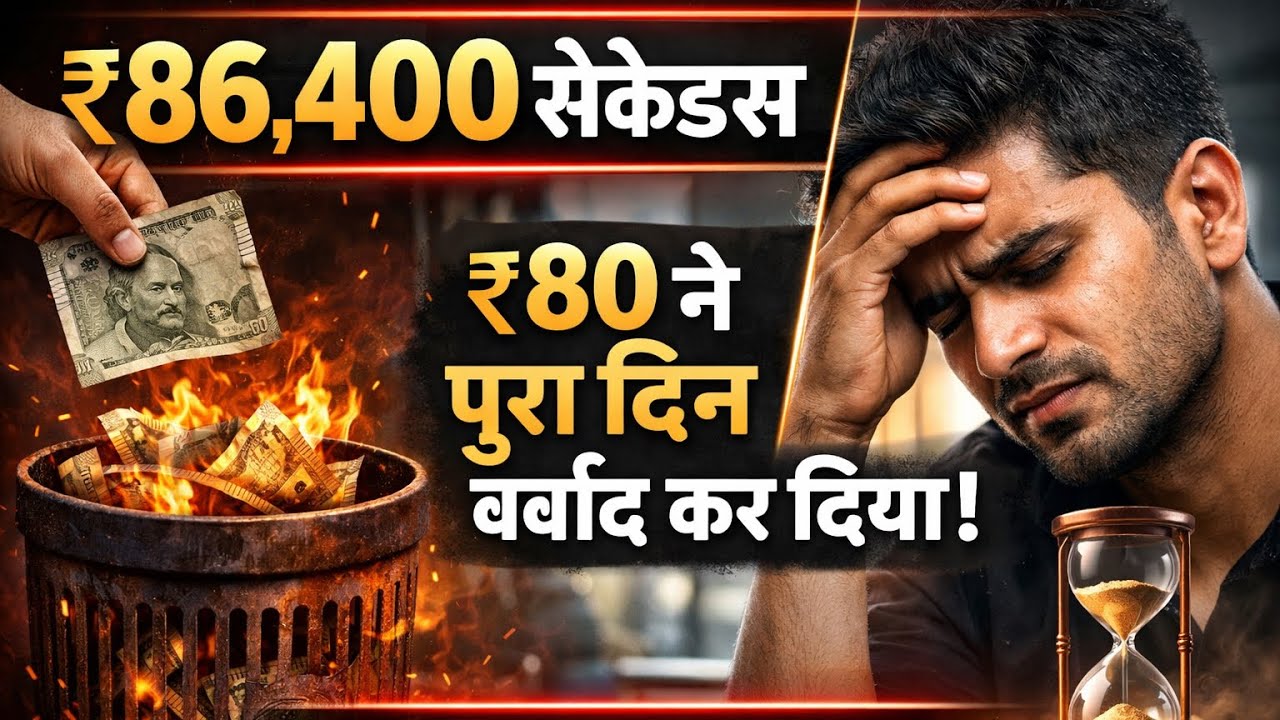₹80 ने तुम्हारा पूरा दिन चुरा लिया? | 86,400 Seconds Rule &ndash; Life Changing Motivation 🔥