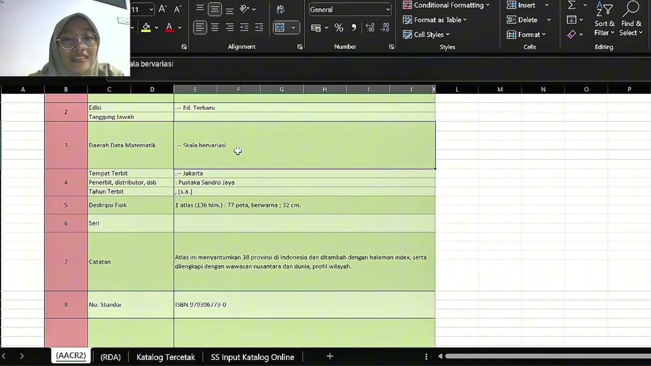 Input karya di Inlislite dan Slim - Uas Deskripsi Bibliografi Buku dan Non Buku (Kelompok 8) 