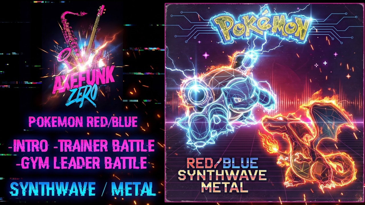 Pokémon Red / Blue: SYNTHWAVE / METAL