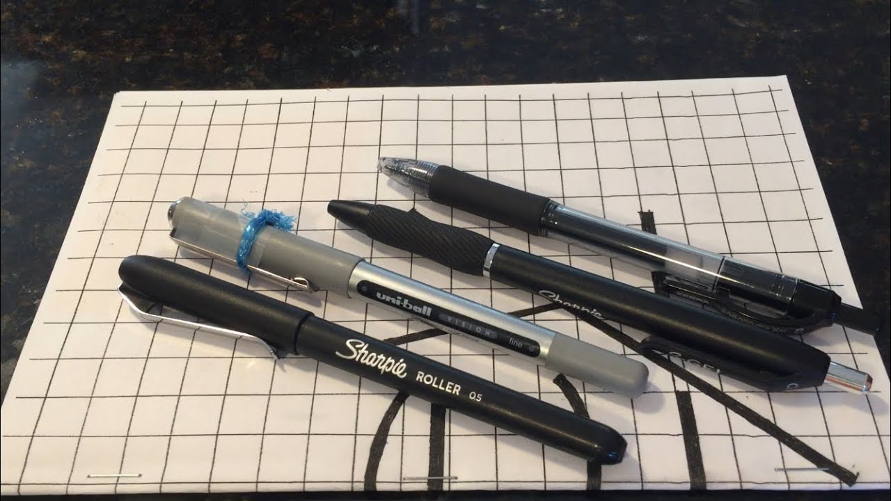 Sharpie Roller (ball) pen review and comparison