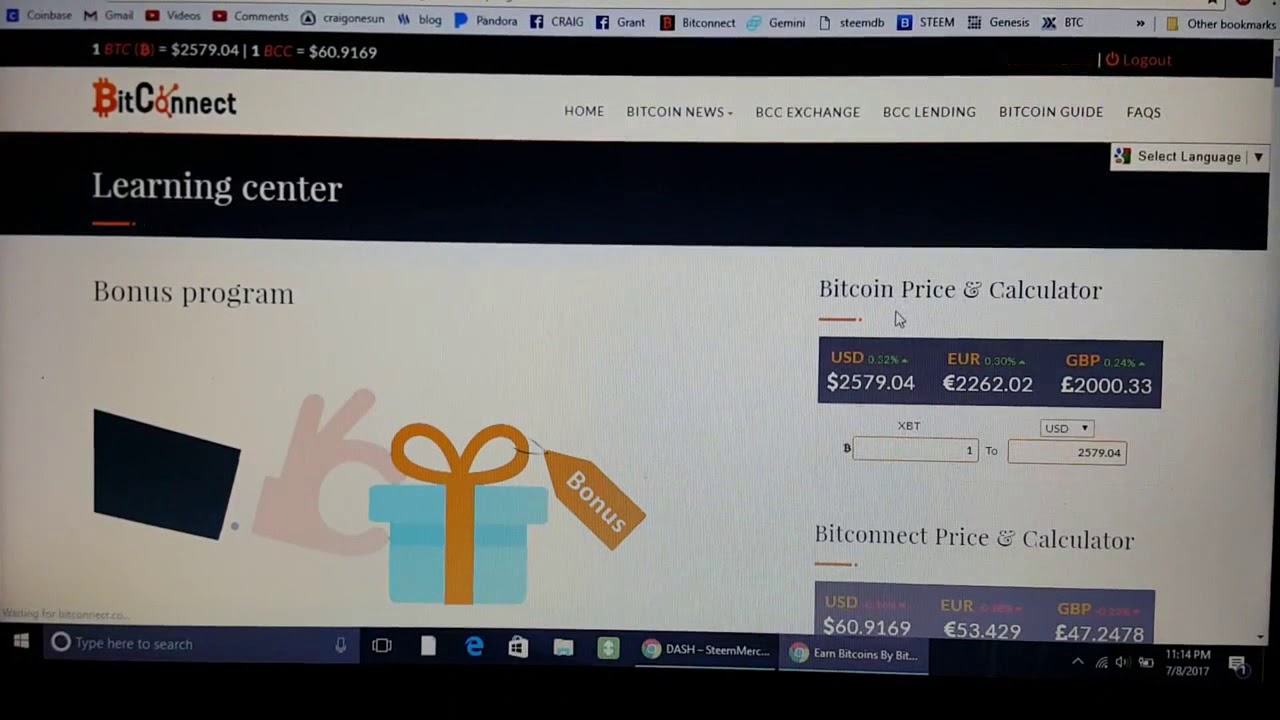 Earned $100,000 Bitcoin in 3 months with BitConnect.