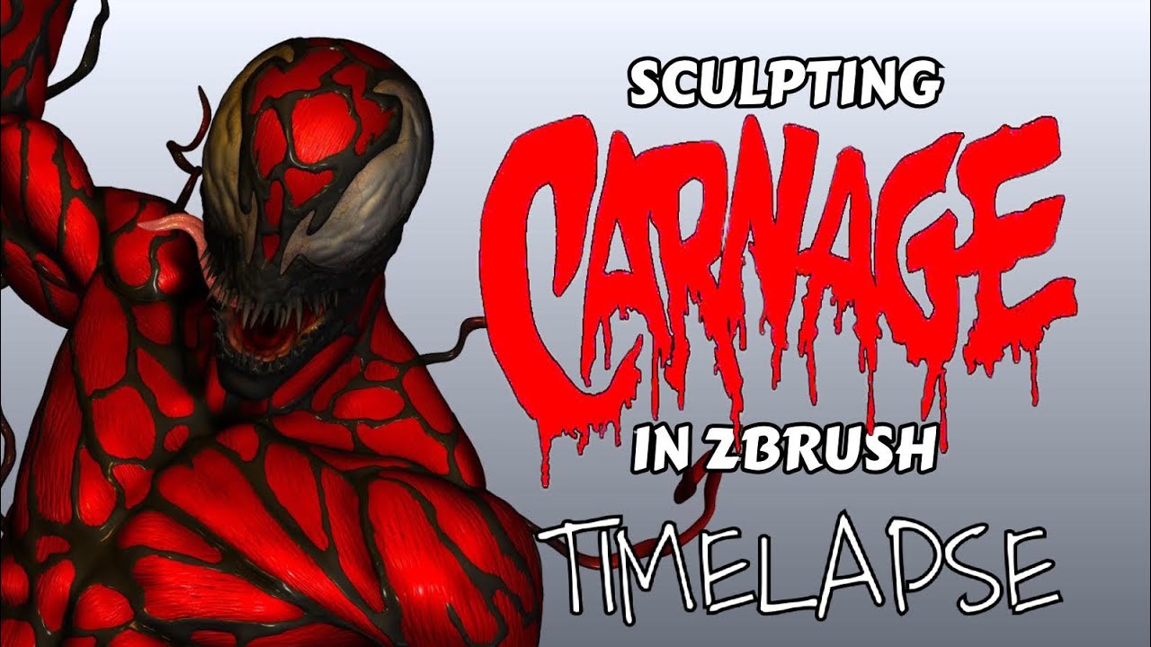 Sculpting Carnage in ZBrush (Timelapse)