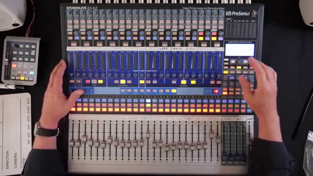 Расположение и элементы управления PreSonus StudioLive - (1 из 7)