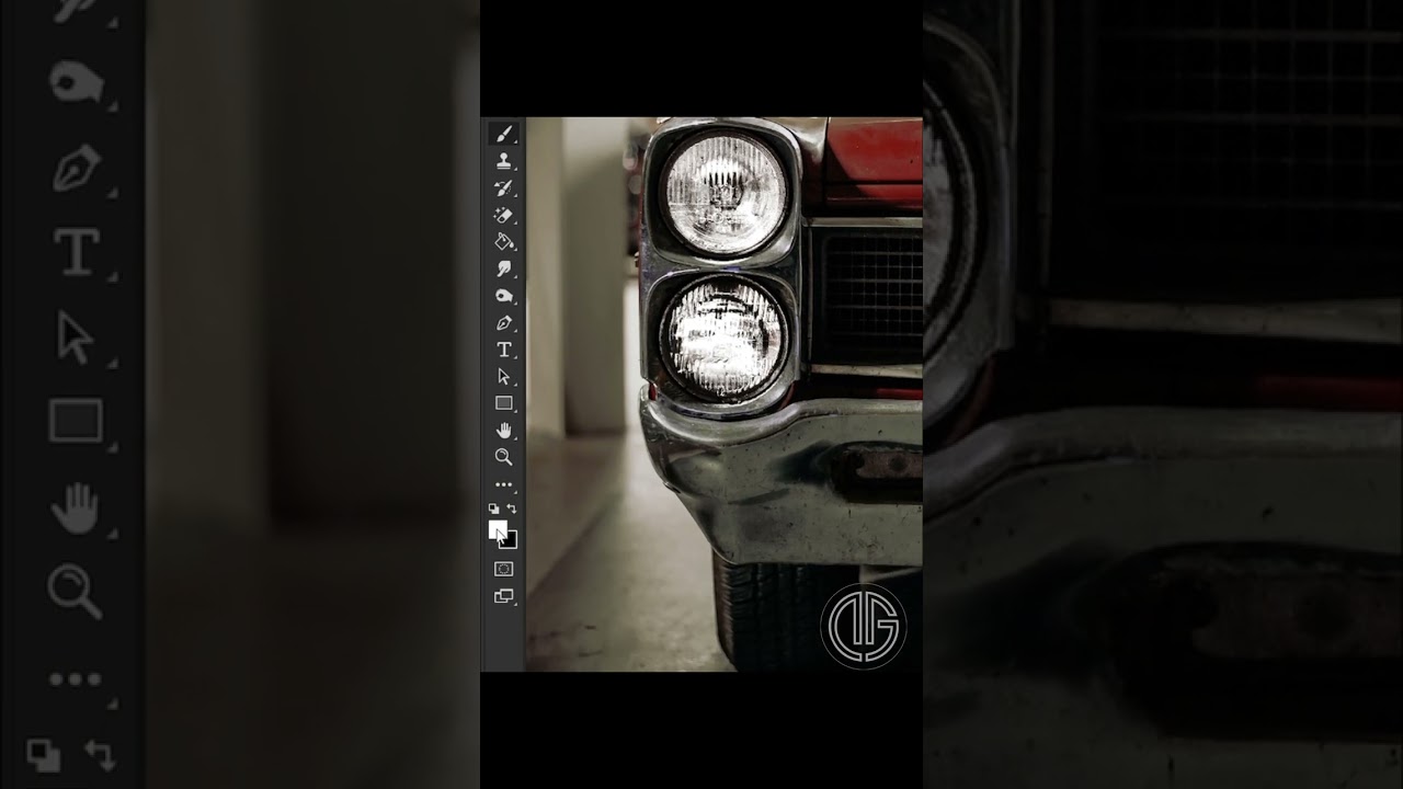 Car light effect in photoshop #shorts #photoshop #viral