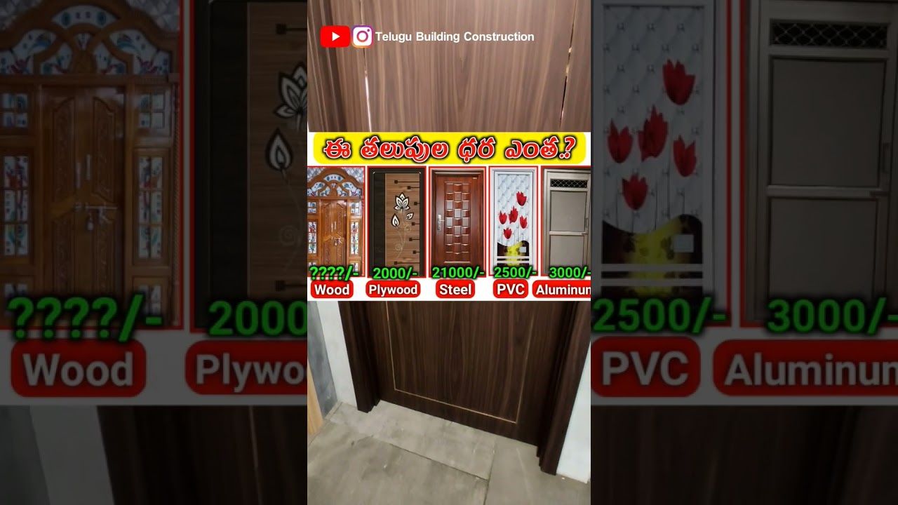 2023 Latest door price 👆| PVC door price plywood door price | aluminum Door price All Doors cost